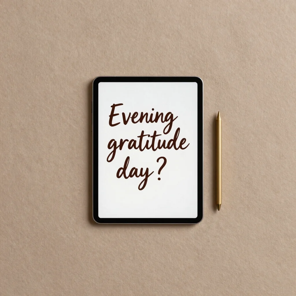 Evening Unwind Gratitude Journal